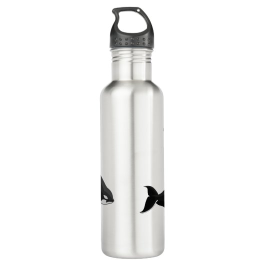Orca Custom Killer Wal Art Flaschen Trinkflasche (Rückseite)