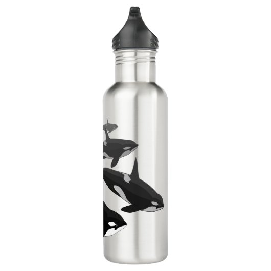 Orca Custom Killer Wal Art Flaschen Trinkflasche (Rechts)