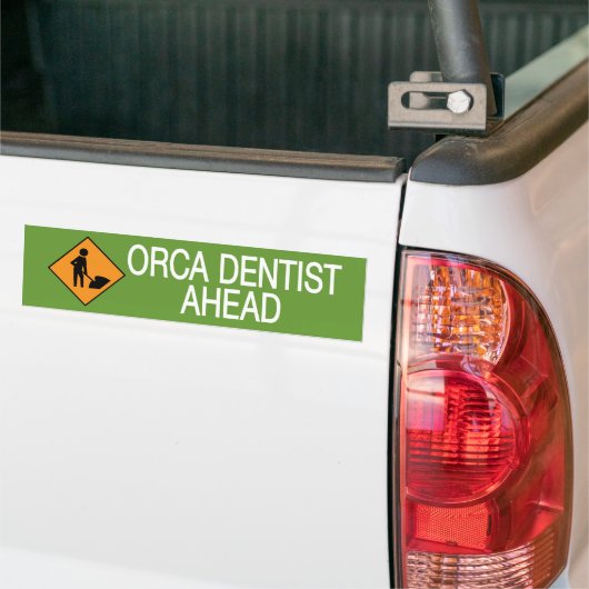 Orca Dentist Ahead Autoaufkleber (Auf Lkw)