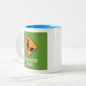 Orca Dentist Ahead Zweifarbige Tasse (Vorderseite Links)