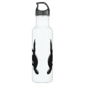 Orca Design einfach Name hinzufügen Trinkflasche (Rückseite)