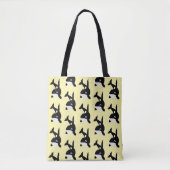 Orca-Design mit beliebigem Hintergrund Tasche (Vorderseite)