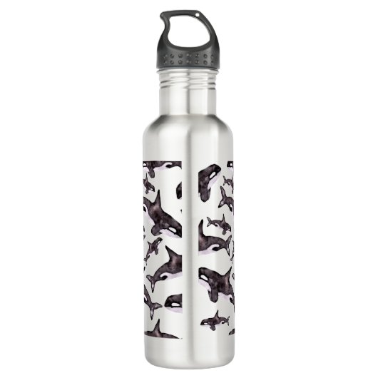 Orca Edelstahlflasche (Rückseite)