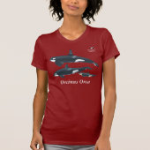Orca-Familien-T - Shirt mit wissenschaftlichem (Vorderseite)