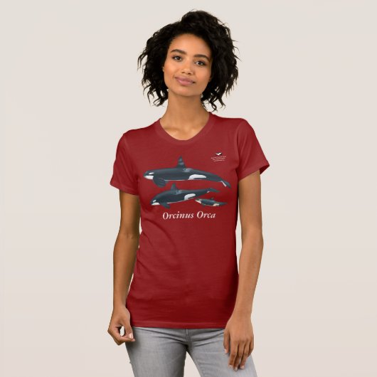 Orca-Familien-T - Shirt mit wissenschaftlichem (Vorne ganz)