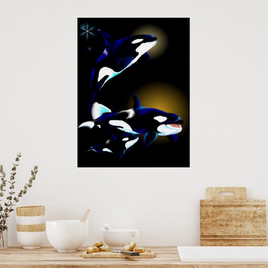 Orca Family Poster (Küche)