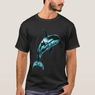 Orca-Fans Kunstdesign Schöner Schwertwal T-Shirt