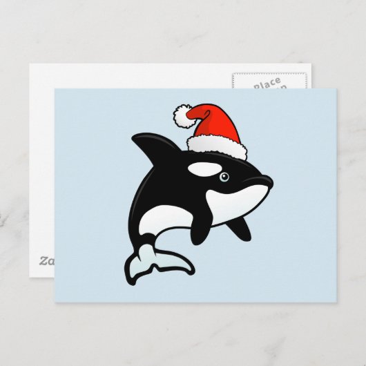 Orca Feiertagspostkarte (Vorne/Hinten)