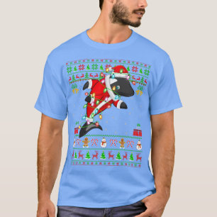 Orca-Fischliebhaber Weihnachten passend Santa häss T-Shirt