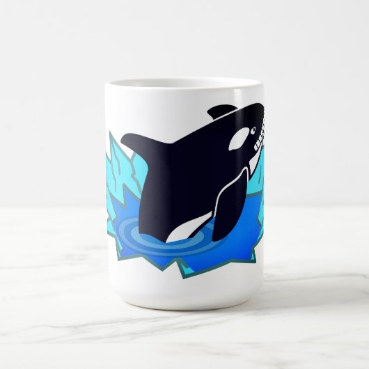 Orca, Fish, Penguin Enemy Kaffeetasse (Mittel)