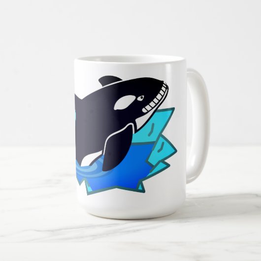 Orca, Fish, Penguin Enemy Kaffeetasse (VorderseiteRechts)