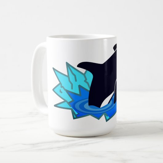 Orca, Fish, Penguin Enemy Kaffeetasse (Vorderseite Links)