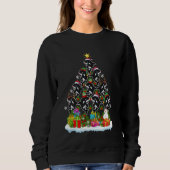 Orca Fish  Xmas Holiday  Orca Christmas Tree Long  Sweatshirt (Vorderseite)
