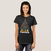 Orca Fish Xmas Holiday Orca Christmas Tree T-Shirt (Vorne ganz)