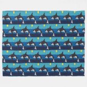 Orca - Fleece-Decke Fleecedecke (Vorderseite (Horizontal))