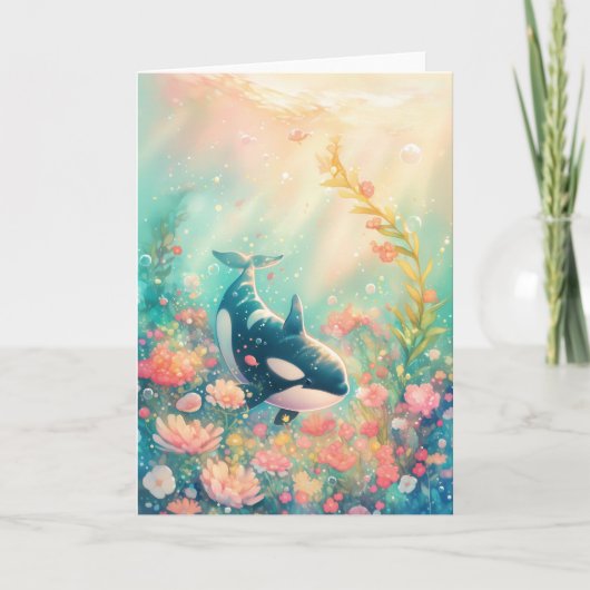 Orca Floral World Karte (Vorderseite)