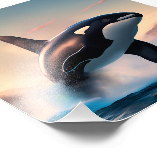 Orca Fotodruck (Ecke)