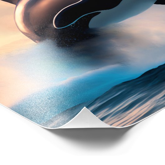 Orca Fotodruck (Ecke)