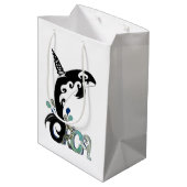 Orca Freedom Art Geschenktasche Mittlere Geschenktüte (Rückseite Schrägansicht)