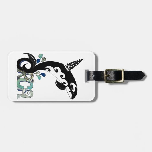 Orca Freedom Kunst Gepäckanhänger (Vorderseite horizontal)