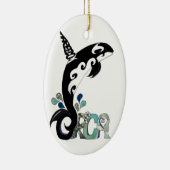 Orca Freedom Kunst Keramik Ornament (Rechts)