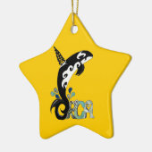 Orca Freedom Kunst Keramikornament (Links)