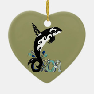 Orca Freedom Kunst Keramikornament