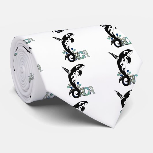 Orca Freedom Kunst Krawatte (Gerollt)