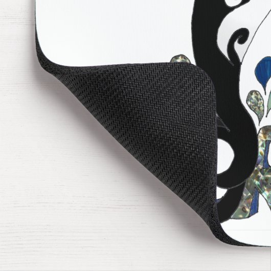 Orca Freedom Kunst Mousepad (Ecke)