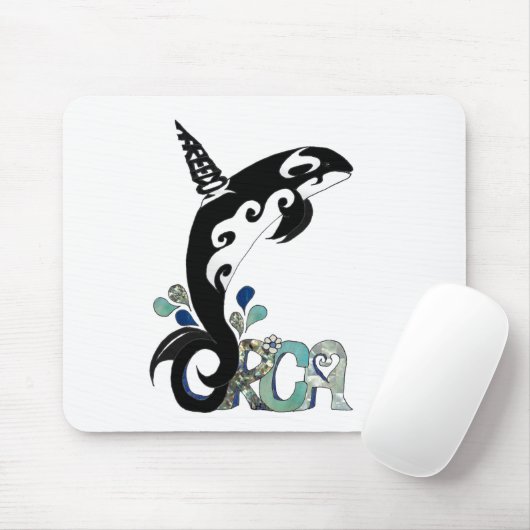 Orca Freedom Kunst Mousepad (Mit Mouse)