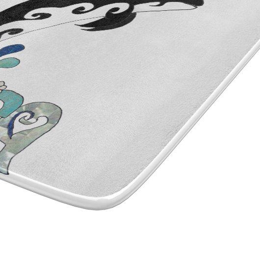 Orca Freedom Kunst Schneidebrett (Ecke)