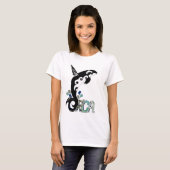 Orca Freedom Kunst T-Shirt (Vorne ganz)