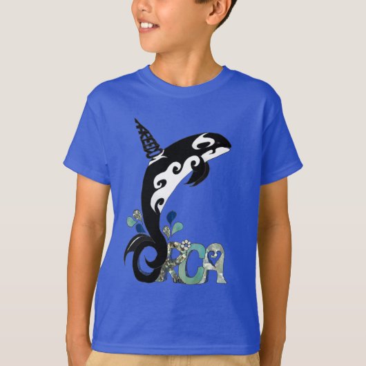 Orca Freedom Kunst T-Shirt (Vorderseite)