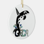 Orca-Freiheitskunst Keramikornament (Rechts)