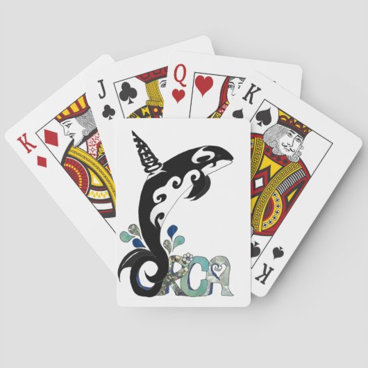 Orca-Freiheitskunst Spielkarten (Rückseite)