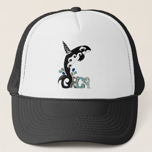 Orca-Freiheitskunst Truckerkappe (Vorderseite)