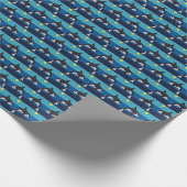 Orca - Geschenkpapier (Ecke)