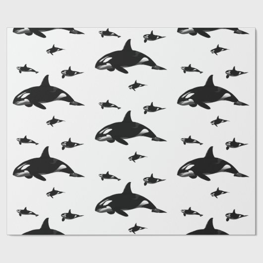 Orca Geschenkpapier (Flach)
