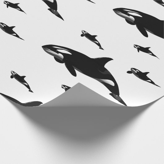 Orca Geschenkpapier (Ecke)