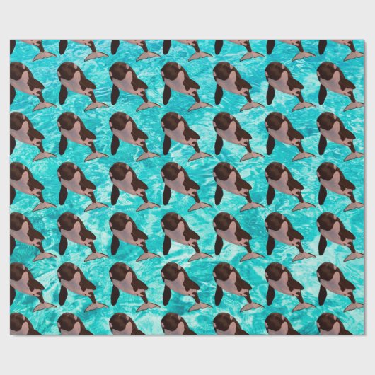 Orca Geschenkpapier (Flach)