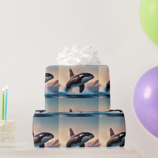 Orca Geschenkpapier (Partygeschenke)