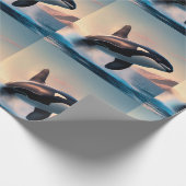 Orca Geschenkpapier (Ecke)