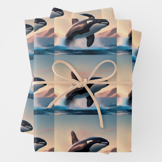 Orca Geschenkpapier Set (Beispiel)