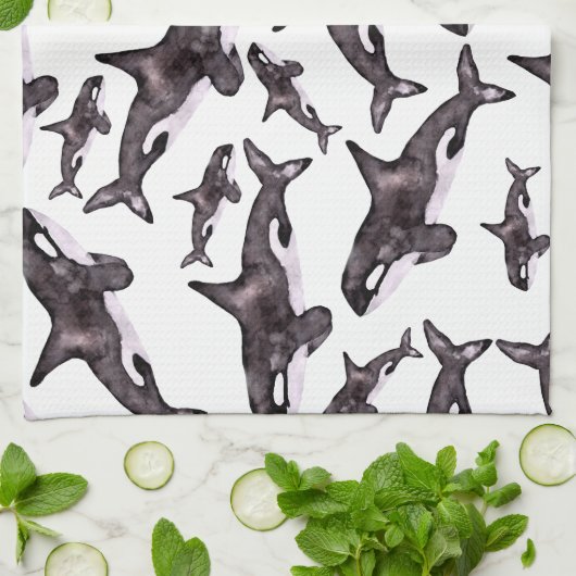 Orca Geschirrtuch (Gefaltet)