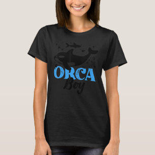 Orca Graphic for Boys Men Kids Whale 2 T-Shirt
