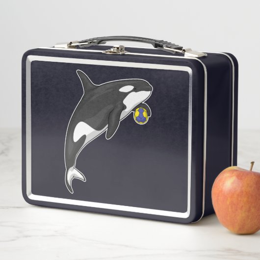 Orca Handball Spieler Handball Metall Brotdose (Beispiel)
