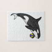 Orca Handball Spieler Handball Puzzle (Horizontal)