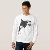 Orca Handball Spieler Handball Sweatshirt (Vorne ganz)