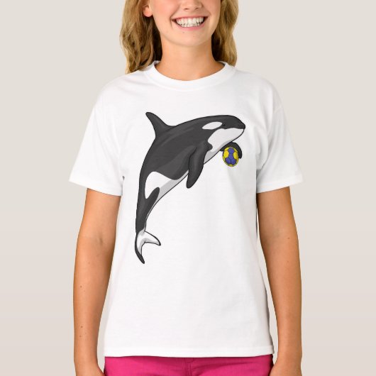 Orca Handball Spieler Handball T-Shirt (Vorderseite)