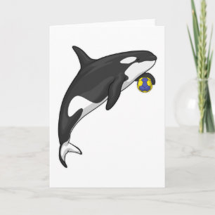 Orca Handballspieler Handball Karte